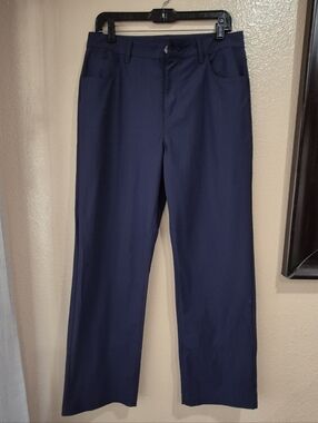 Fabletic Men's Navy Dress Pants - Classic Straight Fit